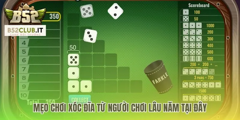 Xóc Đĩa b52 club 3 Mẹo chơi xóc đĩa b52 club là soi cầu bệt và cầu 1-1